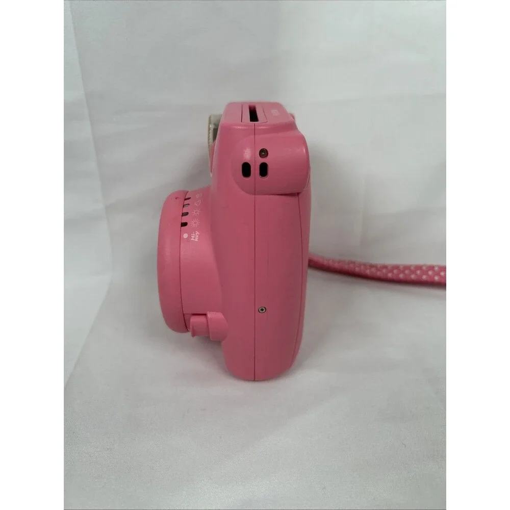 Fujifilm Instax Mini 9 Instant Film Pink Camera With Wrist Strap Tested Working